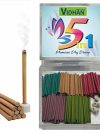 VIDHAN 5 in 1 DHOOP Dry Sticks Premium 4 inch bamboless Scented Colorful Herbal Dry Sticks (500 Grams) Bulk Pack