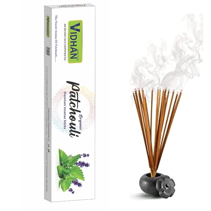 VIDHAN Premium Incense Sticks - Aroma Fragrance Sticks for Refreshing and Alluring Environment - Pack of 6 (Arabian OUDH, KASTURI, Woods, Kesar Chandan, Patchouli, Amber) - Image 3