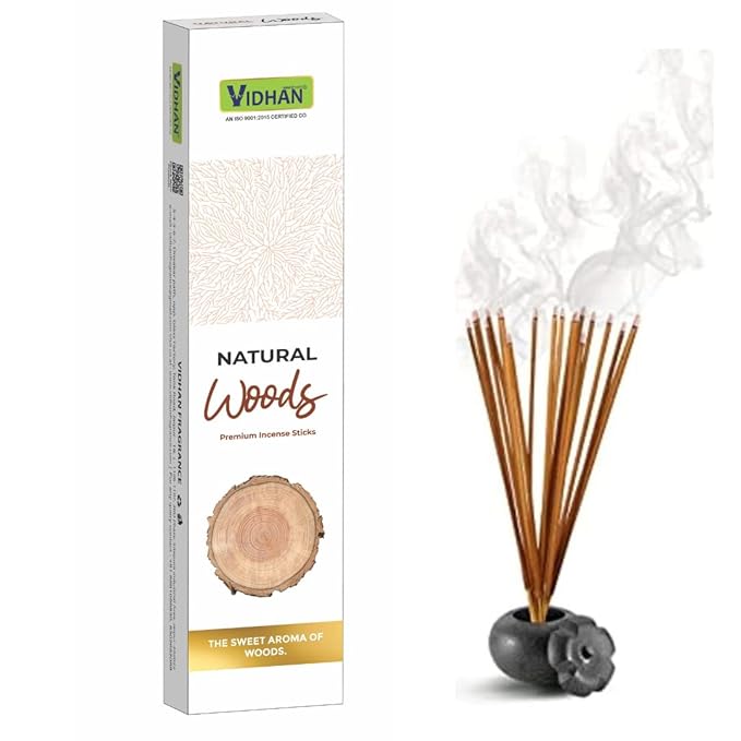 VIDHAN Premium Incense Sticks - Aroma Fragrance Sticks for Refreshing and Alluring Environment - Pack of 6 (Arabian OUDH, KASTURI, Woods, Kesar Chandan, Patchouli, Amber) - Image 2