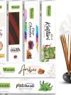 VIDHAN Premium Incense Sticks - Aroma Fragrance Sticks for Refreshing and Alluring Environment - Pack of 6 (Arabian OUDH, KASTURI, Woods, Kesar Chandan, Patchouli, Amber)